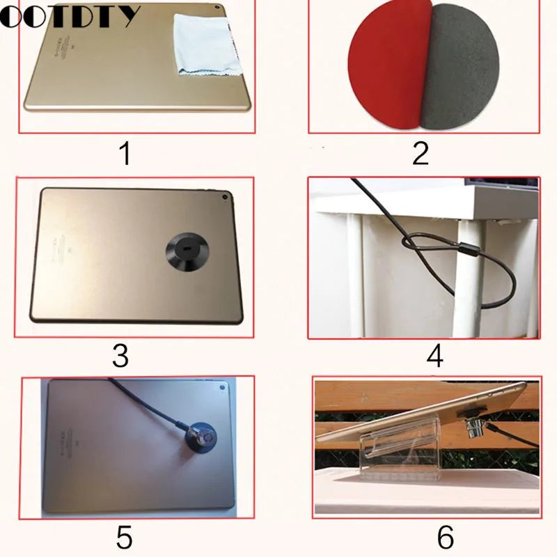 Durable Notebook Anti Theft Portable Lock Hole Round