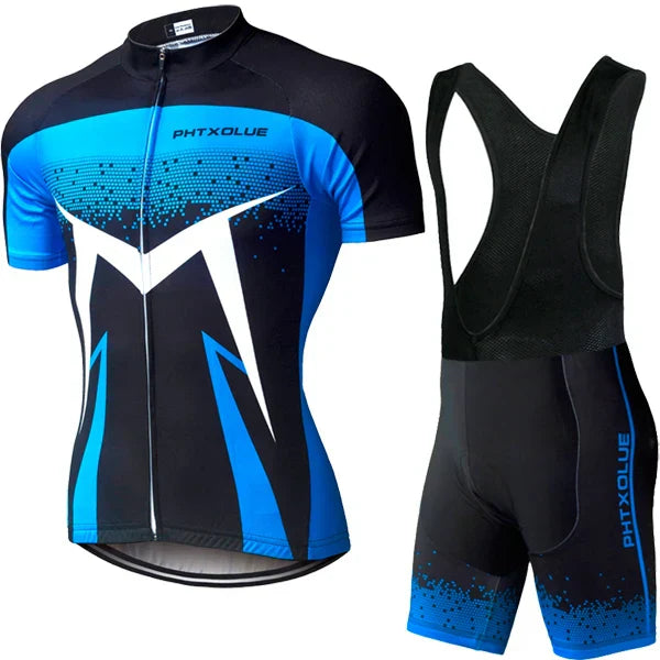Phtxolue Breathable Long Sleeve Cycling Set Mountain Bike