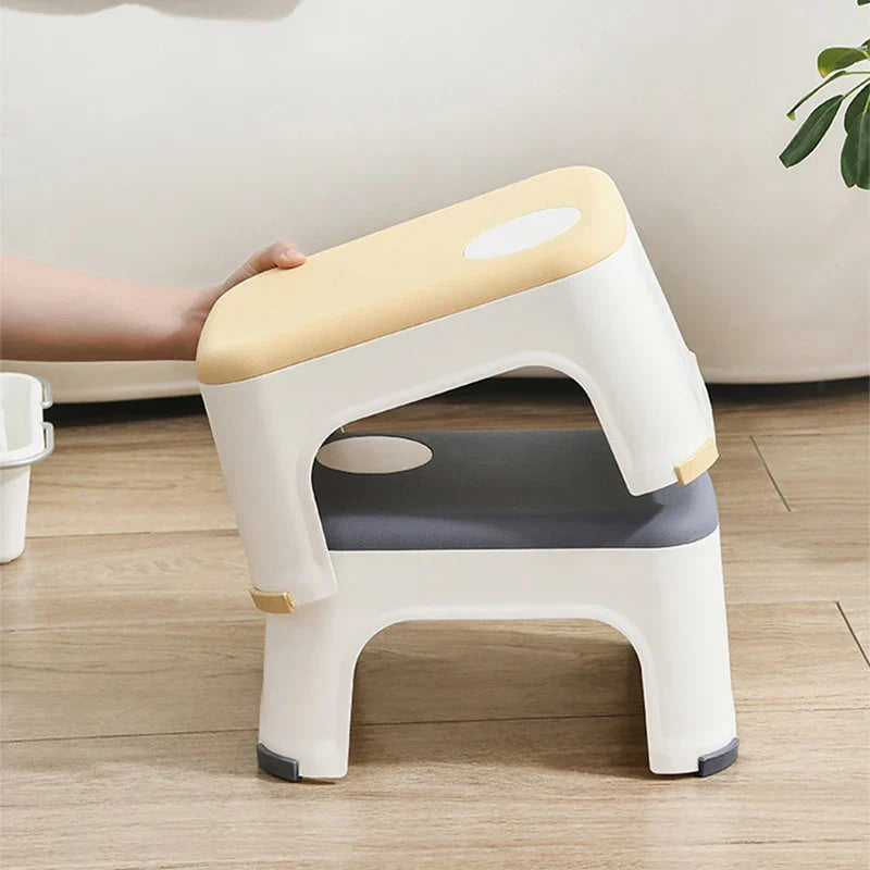Thicken Plain Bathroom Stools Living Room Non-slip Bath
