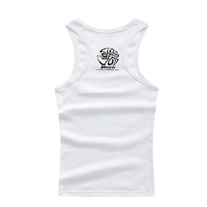Tank Tops Men Cotton Running Vest Fitness Cool