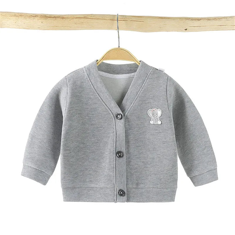 Winter/Autumn Baby Girls Boys Cardigan Sweater Tops Solid