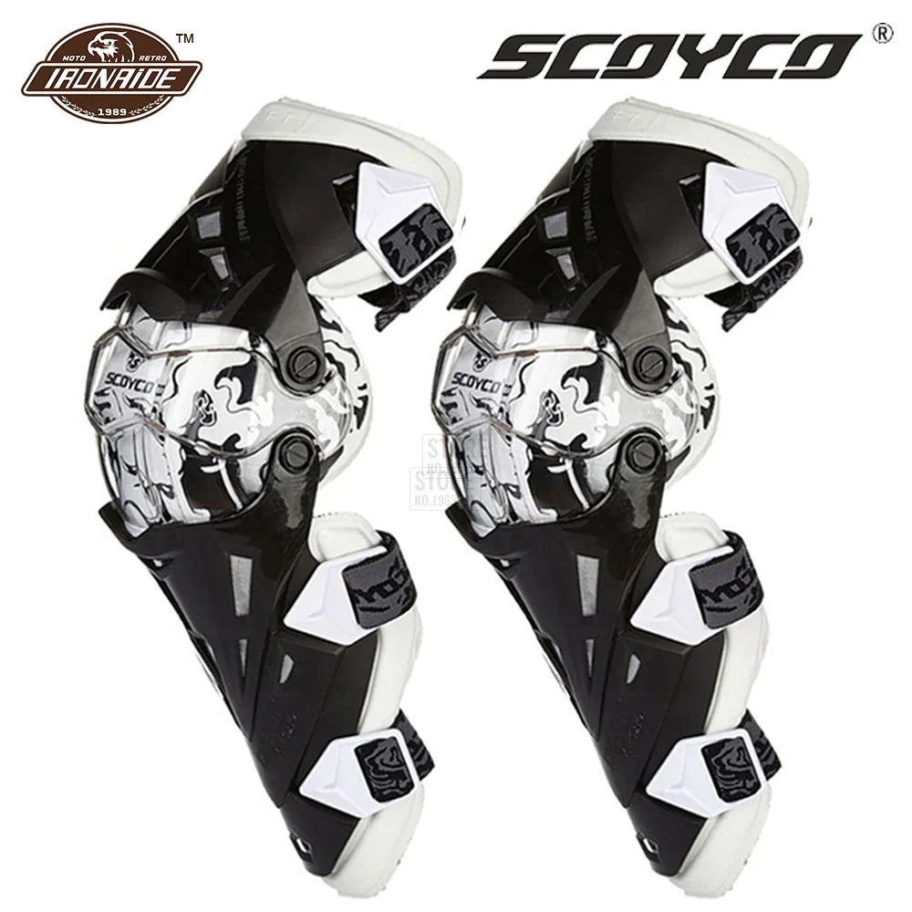 SCOYCO Motorcycle Knee Protection Motocross Protector Pads Guards Motosiklet Dizlik Moto Joelheira Protective Gear Knee Pads