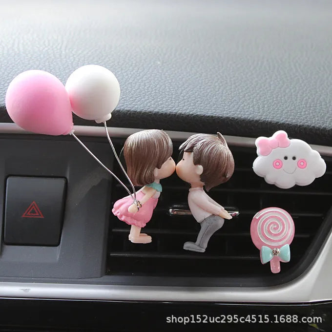Car Air outlet clip Decoration Cute Cartoon Couples
