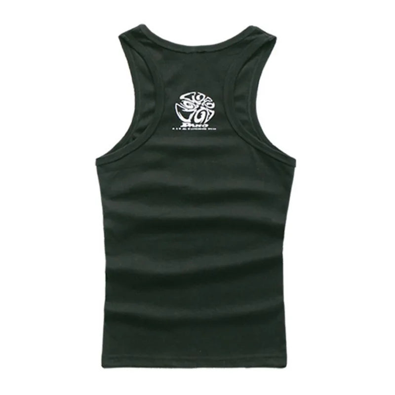 Tank Tops Men Cotton Running Vest Fitness Cool