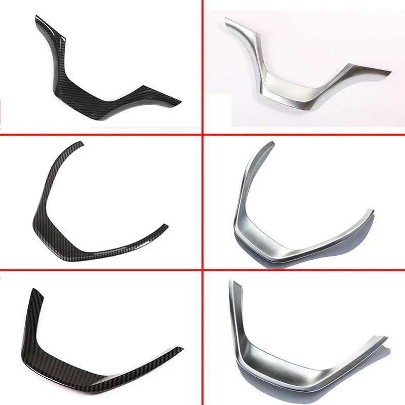 Car Carbon Fiber Interior Steering Wheel Decorative Frame