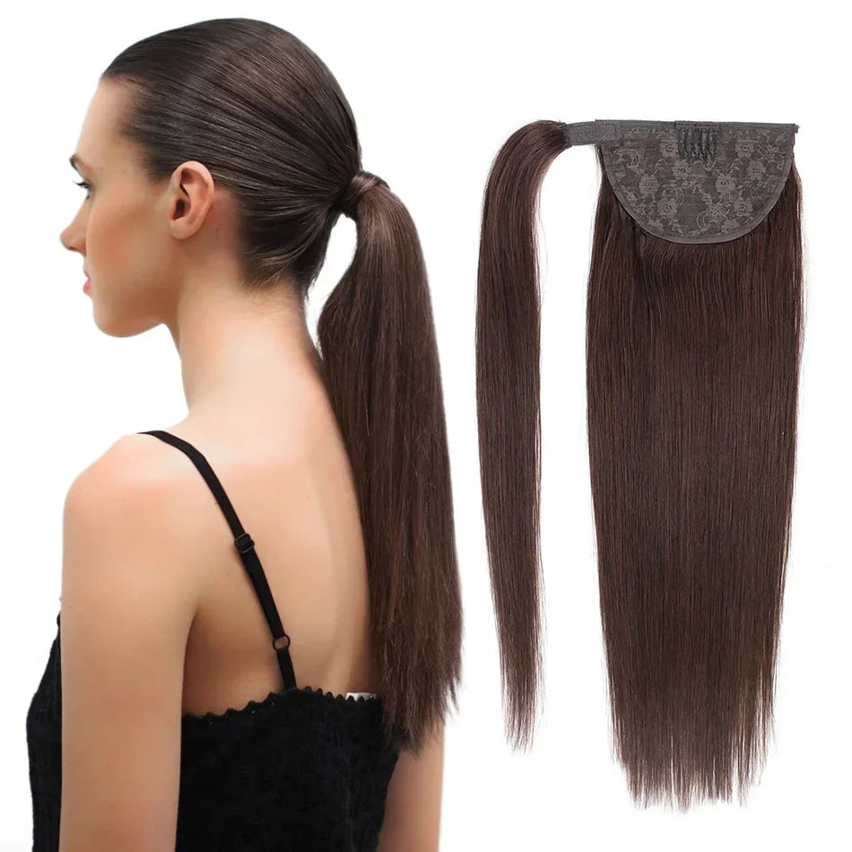 BHF 100% Human Hair Ponytail Brazilian Remy Ponytail