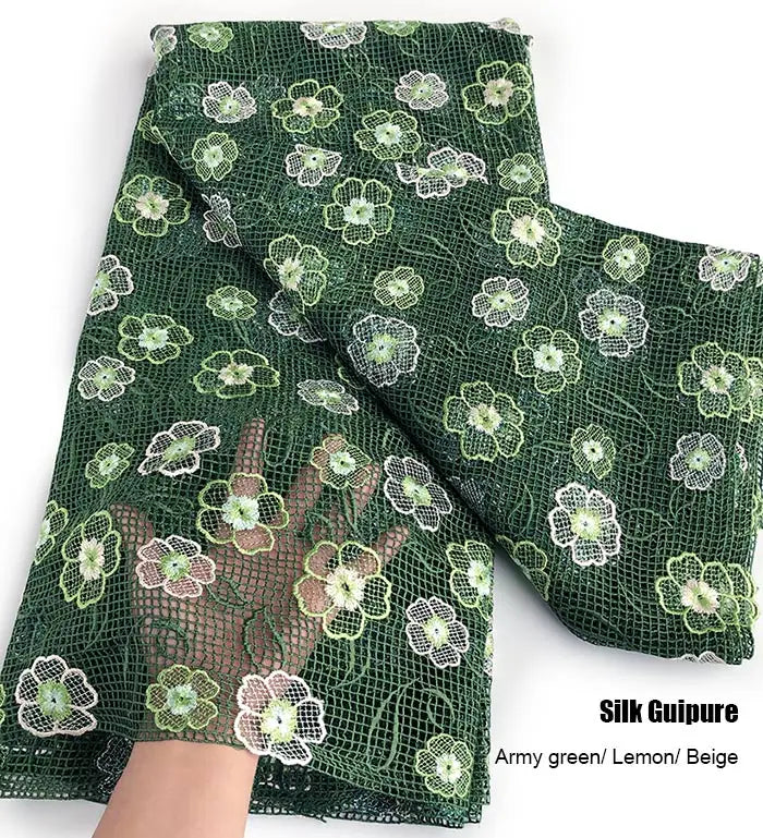 Skin friendly 5 Yards Top Class Guipure Lace