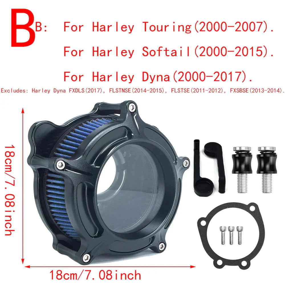 RSD Turbine Clarion Air Cleaner Matte Black Intake