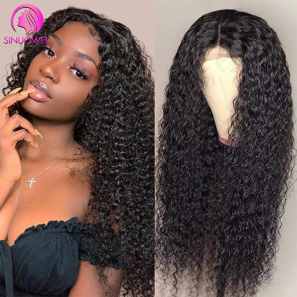 28 30Inch 13x4 Transparent Lace Frontal Wig Kinky