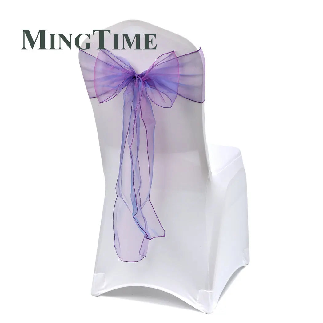 25pcs 275cm Sheer Organza Chair Sashes Band Ribbon