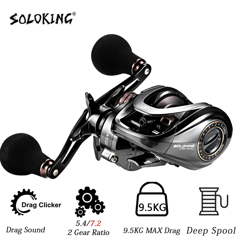 HIAW200 Baitcasting Reel 9.5Kg Max Drag 11 +