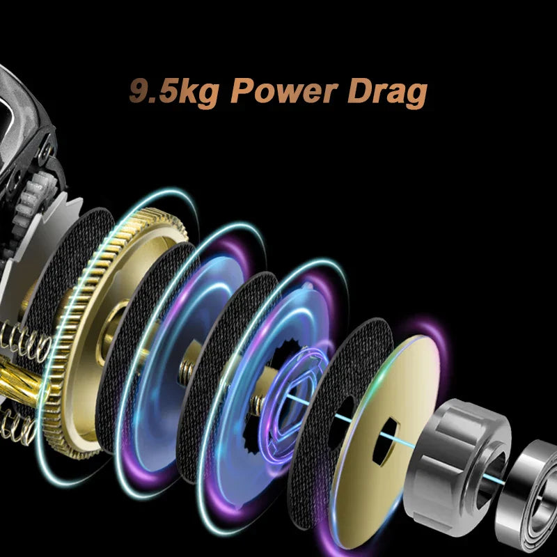 HIAW200 Baitcasting Reel 9.5Kg Max Drag 11 +