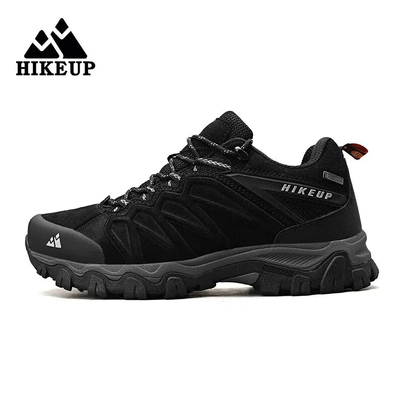 HIKEUP High Quality Leather Hiking Shoes Durable Outdoor