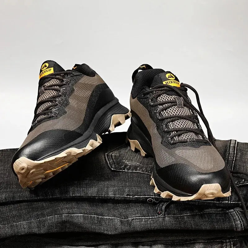 HIKEUP Outdoor Running Shoes Men Women Anti-skid Hiking