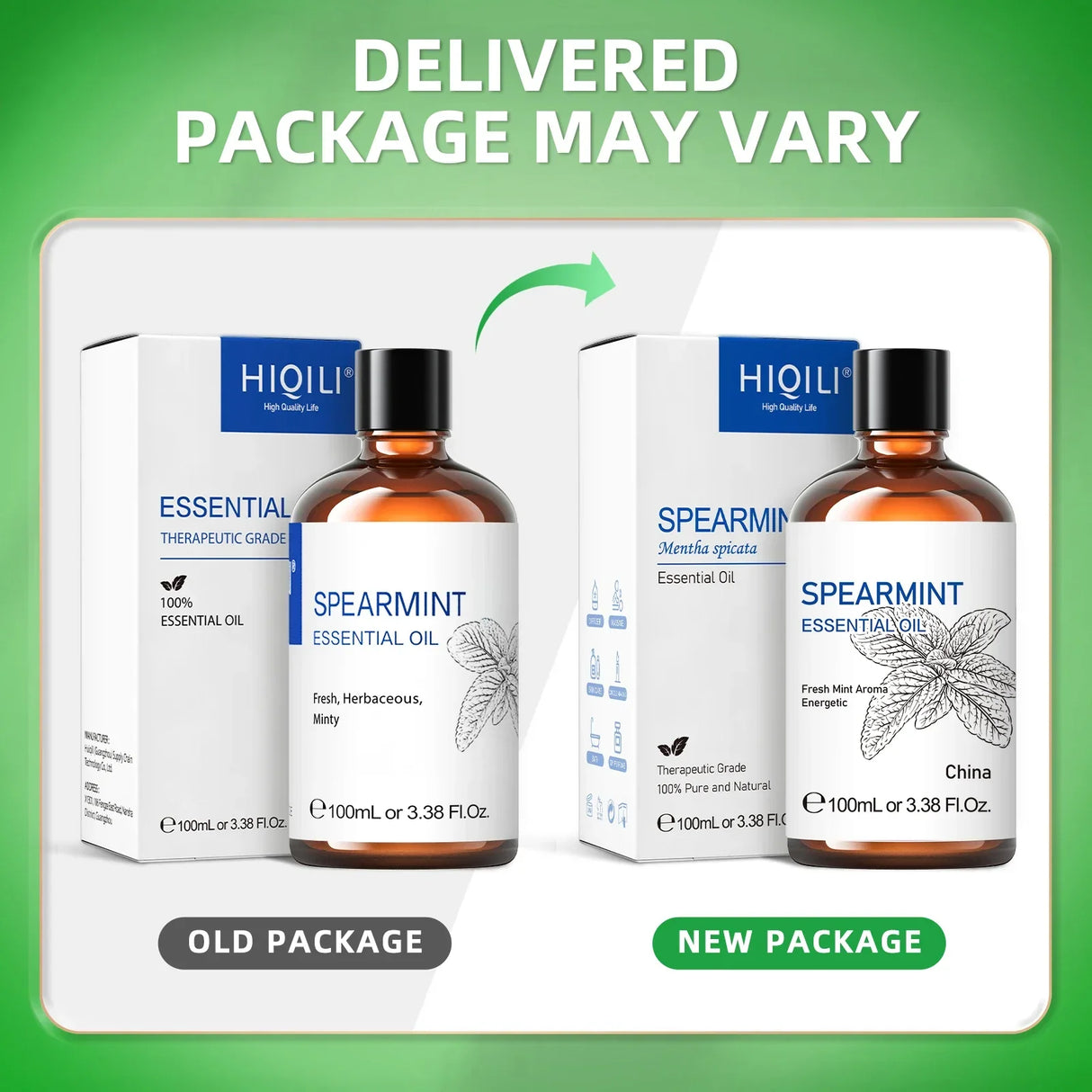 HIQILI Spearmint Vanilla Rose Cinnamon Lemon Essential Oils,100ML