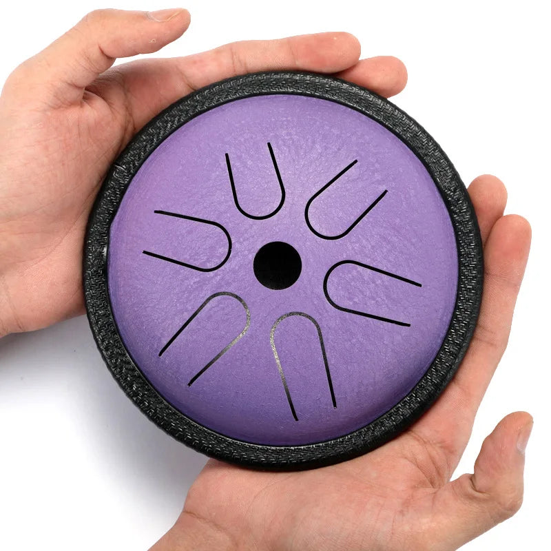 HLURU Mini Music Drum 5.5 Inch 6 Notes