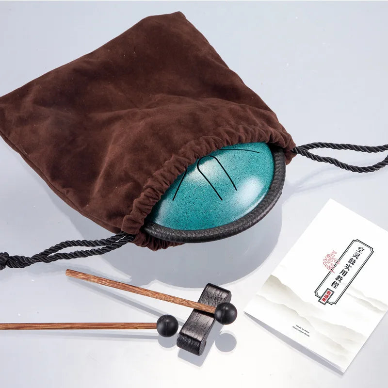 HLURU Mini Music Drum 5.5 Inch 6 Notes
