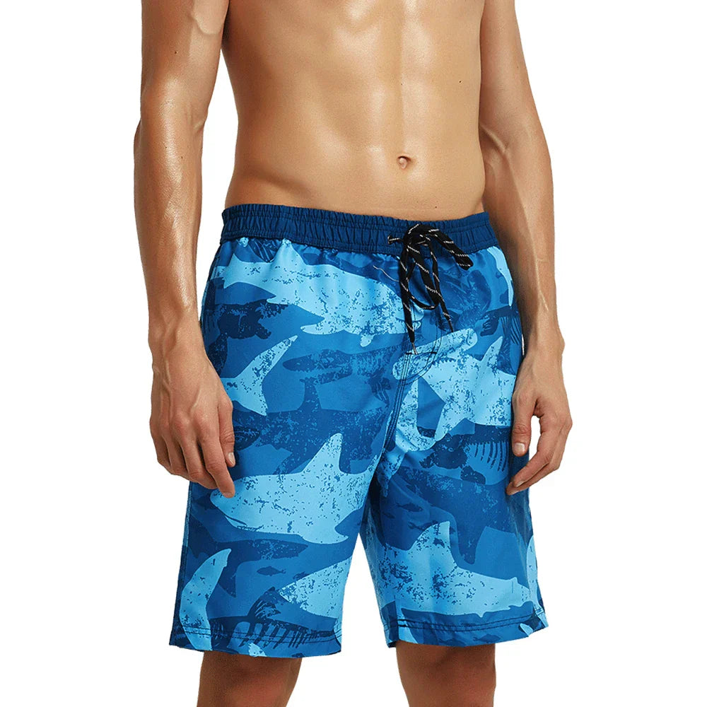 HOTMANGO Men's Beach Shorts Quick Drying Loose and