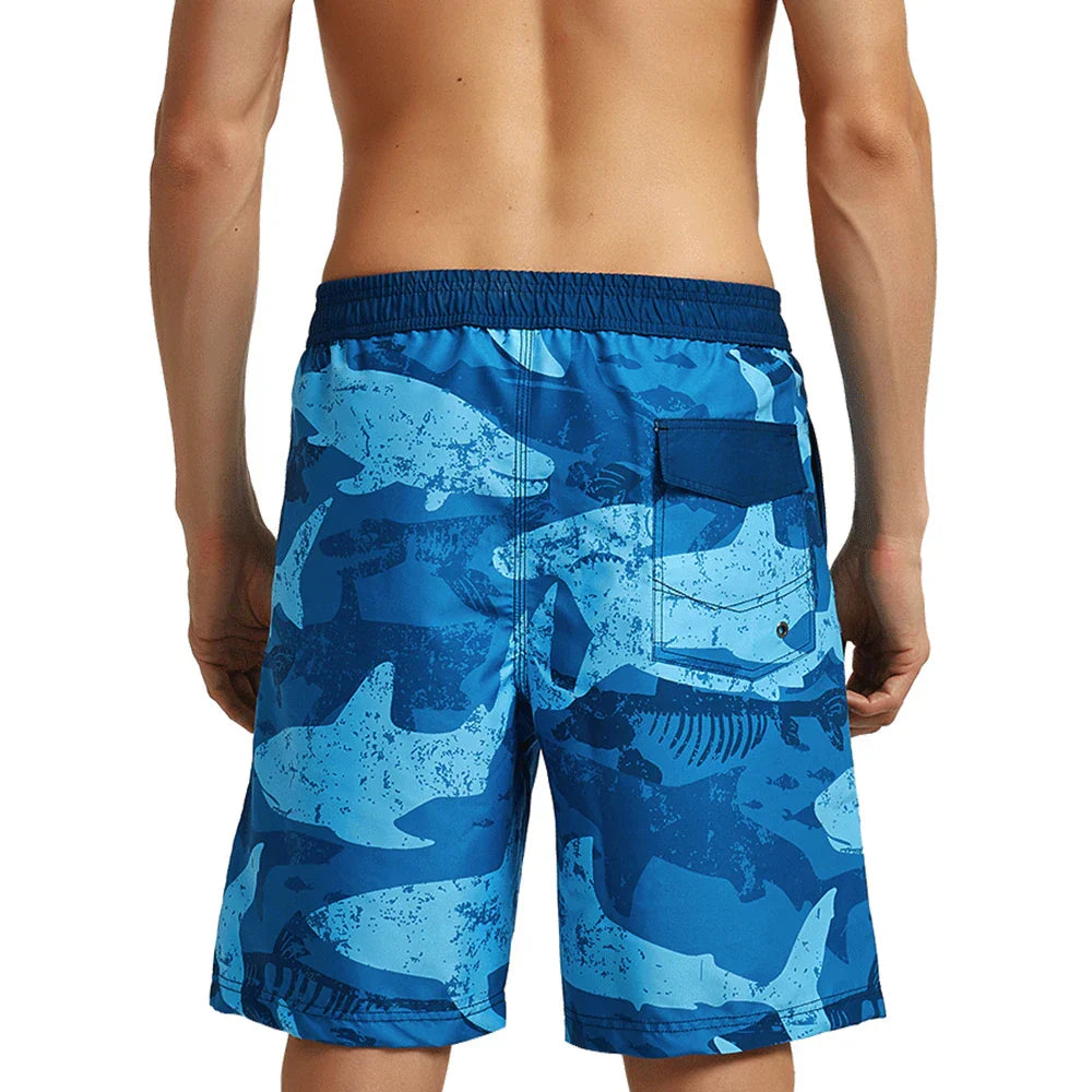 HOTMANGO Men's Beach Shorts Quick Drying Loose and