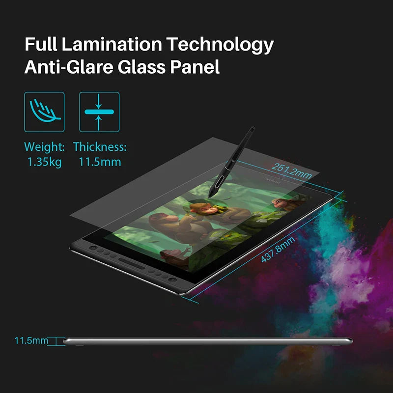 HUION Kamvas Pro 16 Graphics Tablet Display 120%sRGB