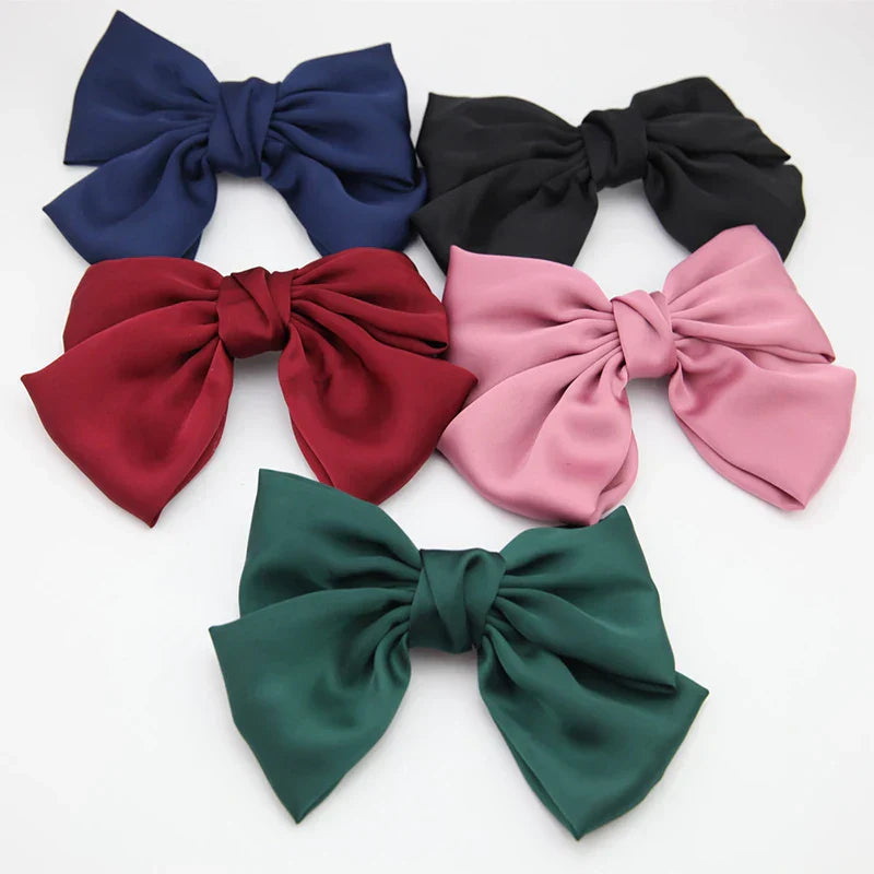 Fashion Ribbon Hairgrips Big Large Bow Hairpin For