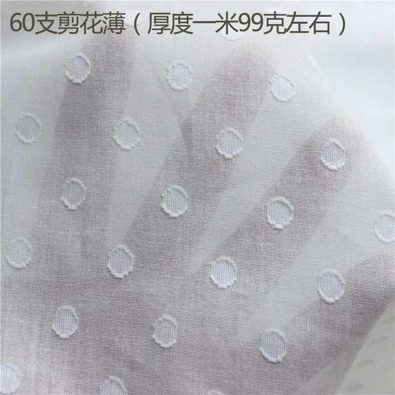 Pure cotton jacquard fabric for woman shirt dress