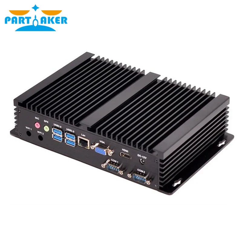 Partaker I3 Rugged Fanless Barebone Mini PC Core