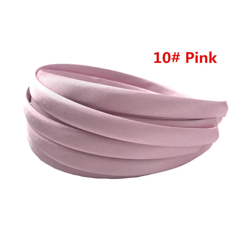 24Pcs/Lot 15mm 24 Colors Satin Fabric Covered Resin