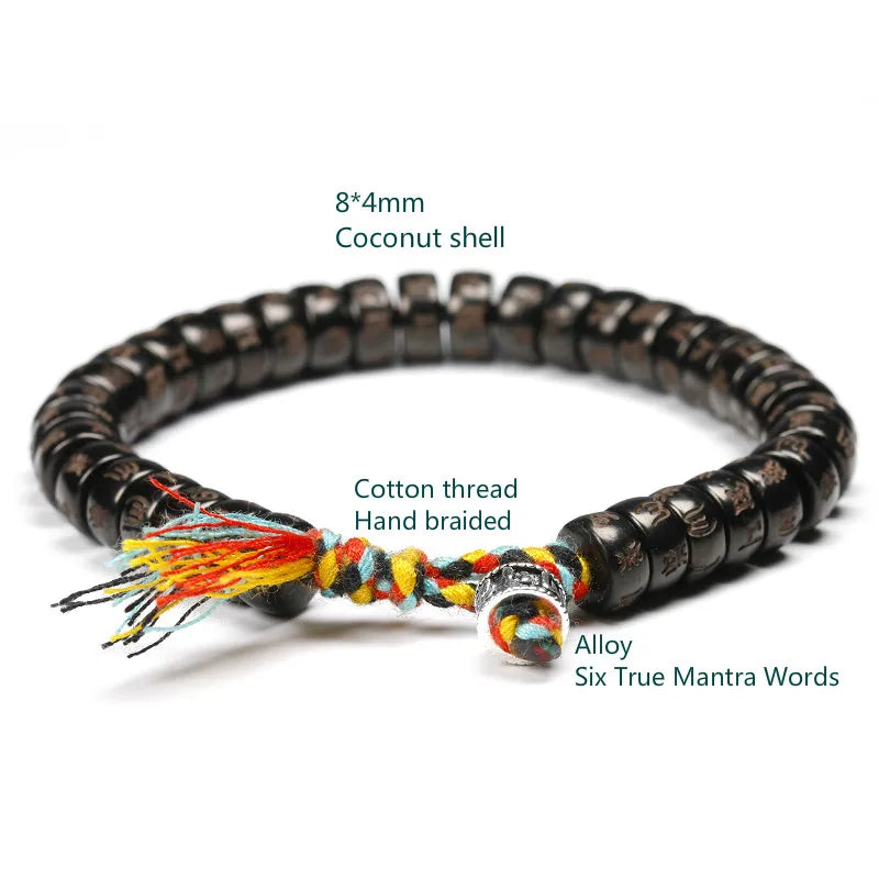 Tibetan buddhist Hand Braided Cotton thread Bracelet Women