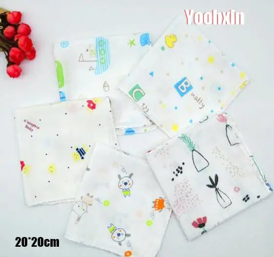 12pcs/lot 20CM Mini Cotton White Lace Printed Cartoon