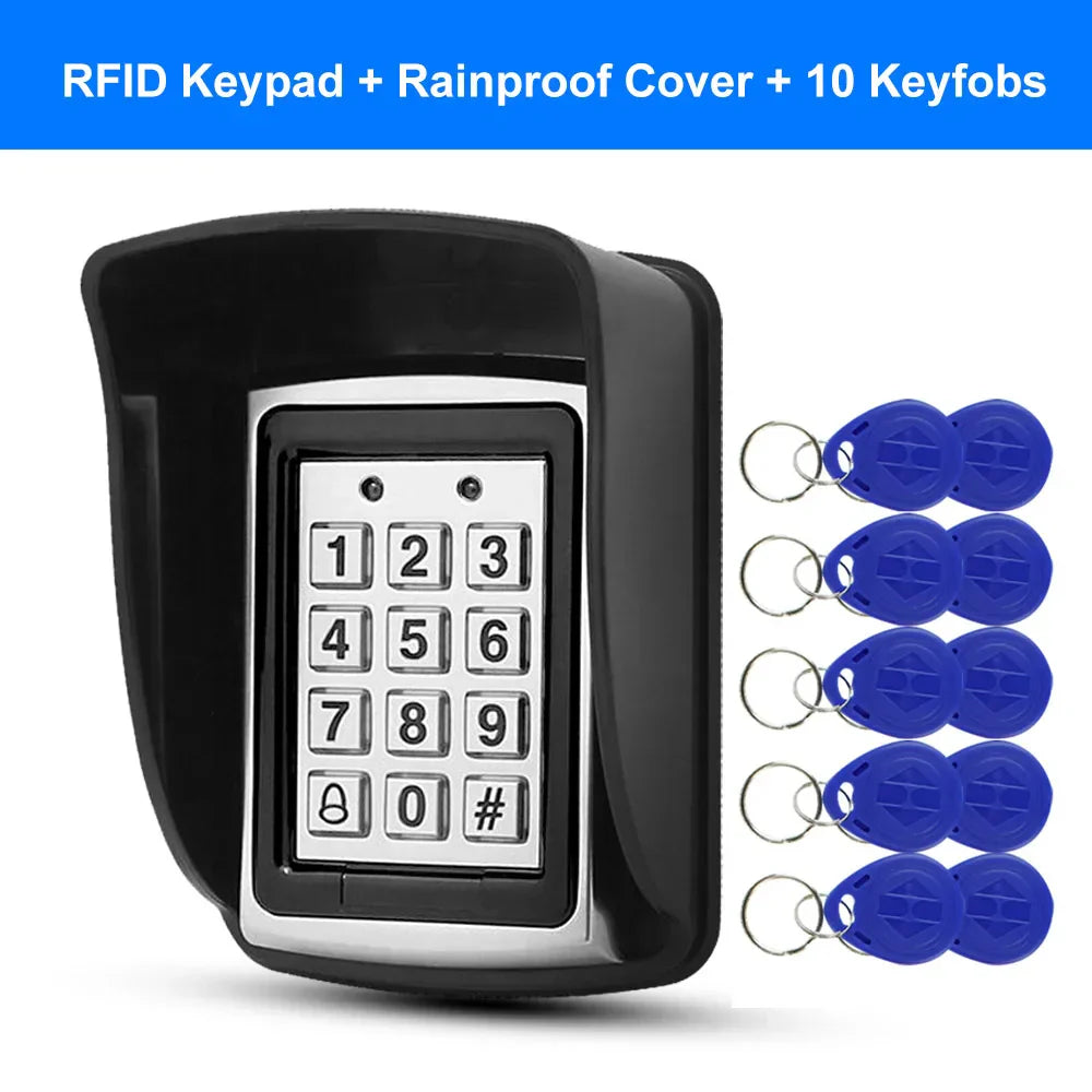 RFID Metal Access Control Keypad Waterproof Rainproof Cover