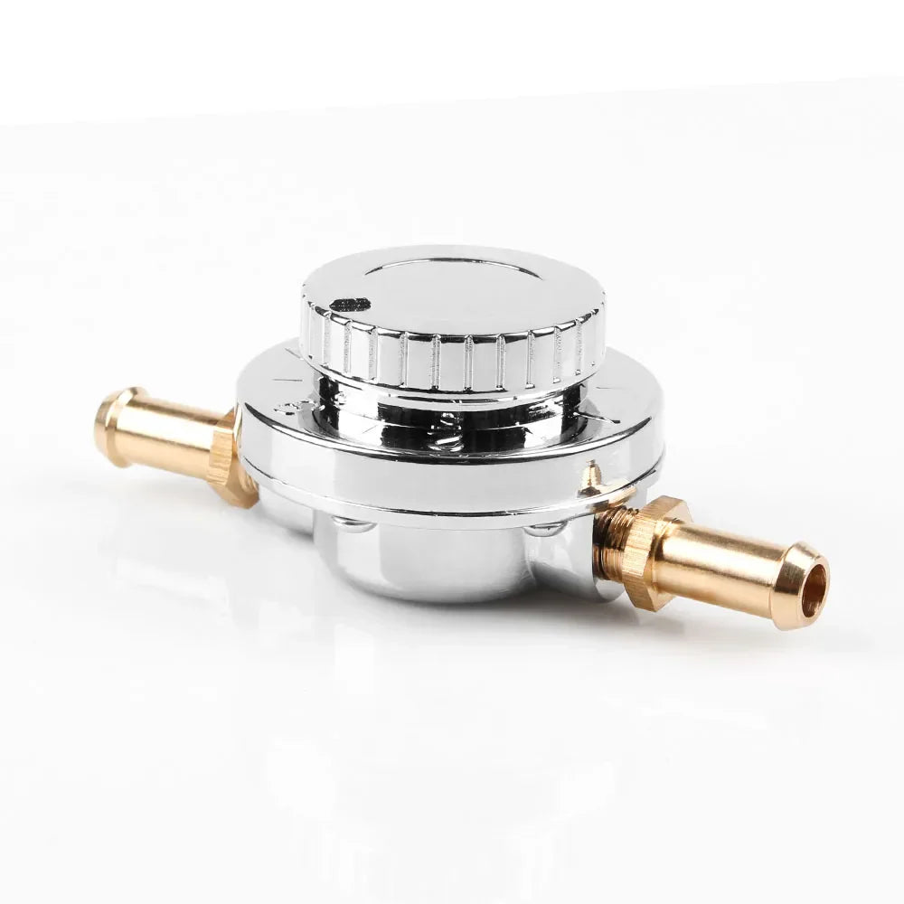 Silver 8mm & 10mm Manual Adjustable Fuel Pressure
