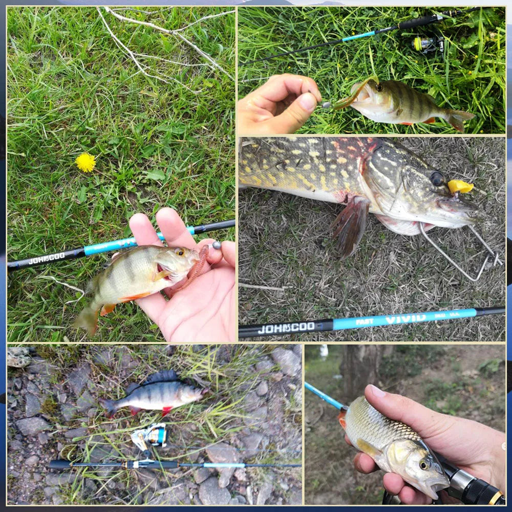 JOHNCOO VIVID UL/L M/ML Spinning Rod Solid Tip