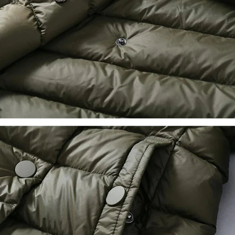 SEDUTMO Winter Long Womens Down Jackets Ultra Light