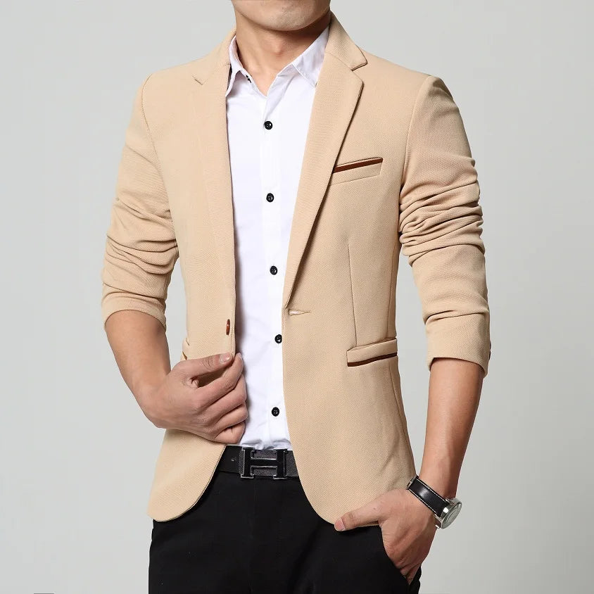2023 Men slim fit fashion blazer Suit Jacket