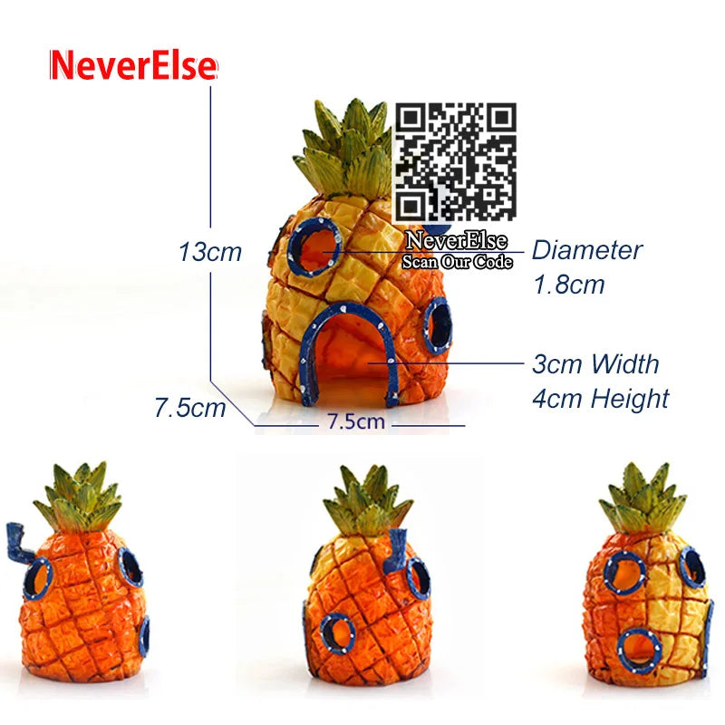 Aquarium Decorations Ornament aquarium Accessory Fish Tank Pineapple