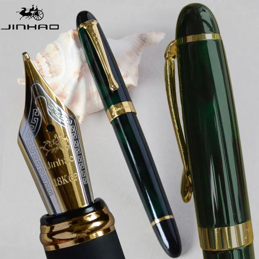 IRAURITA FOUNTAIN PEN JINHAO X450 DARK GREEN AND