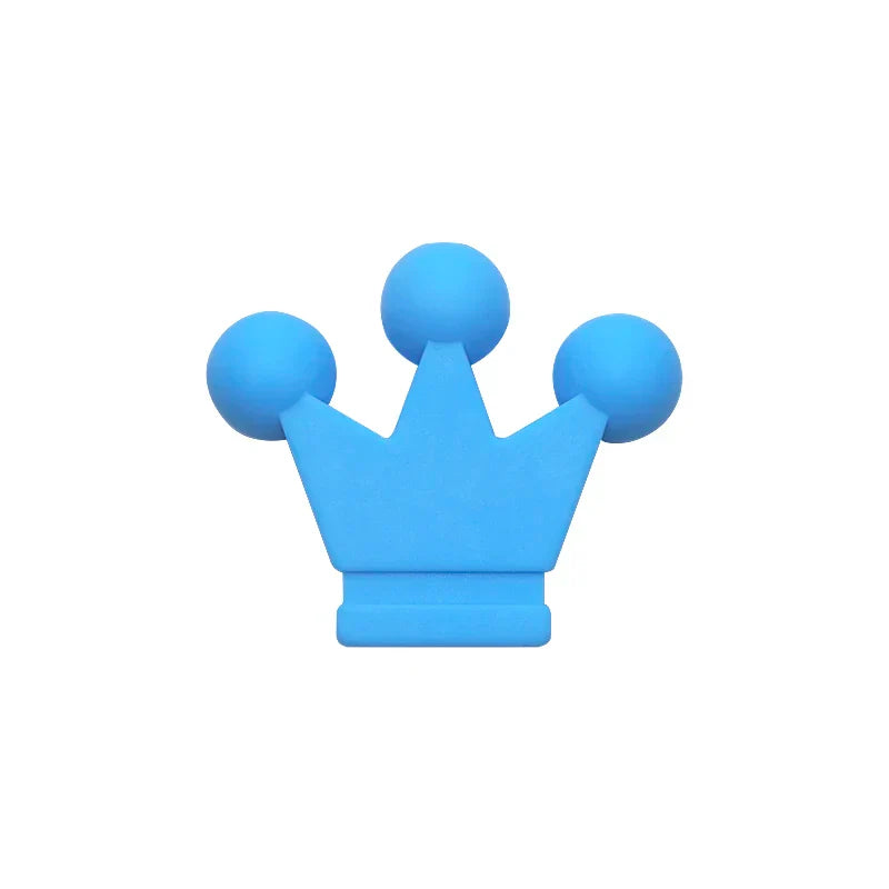 Joepada 10Pcs/lot Silicone Crown Beads Baby Teether Chew
