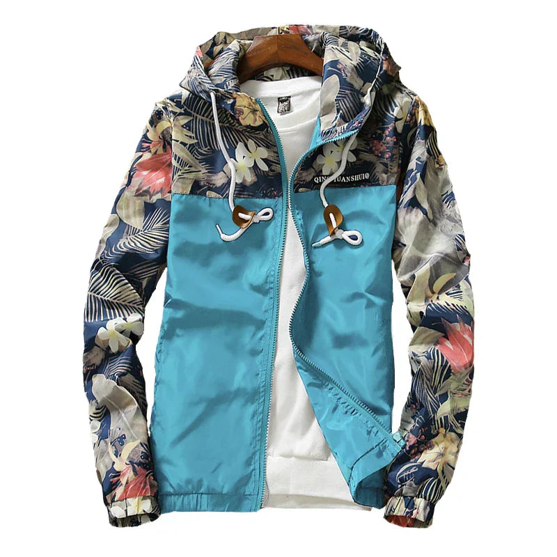 Windbreaker Jackets Mens Hooded Jacket Sportswear Bomber Jacket