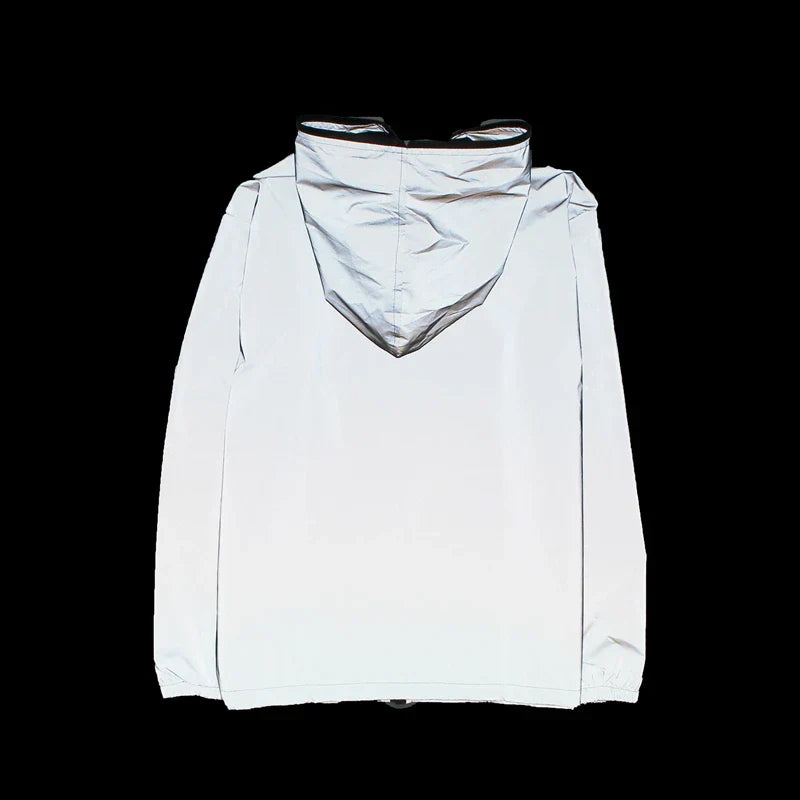 New Men Leopard zebra reflective Night shining Hooded