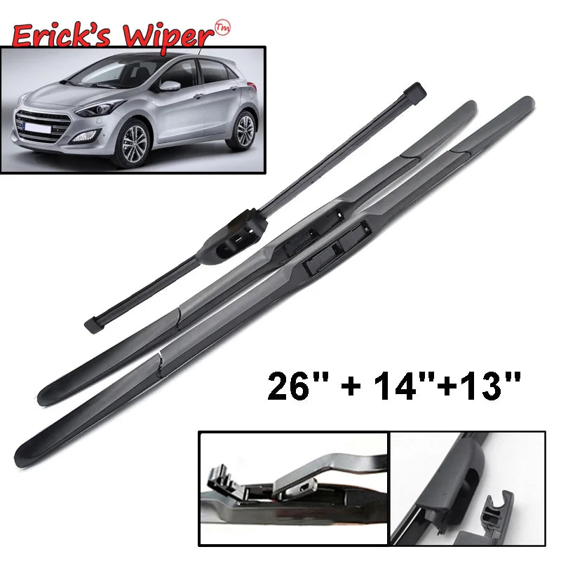 Erick's Wiper Front & Rear Wiper Blades Set