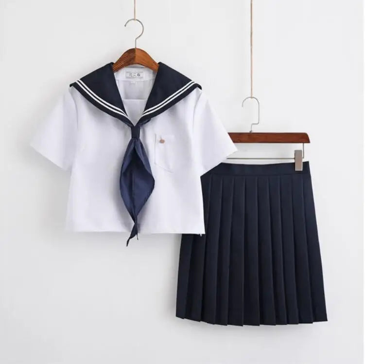 JapaneseKorean Sailor Suit Cosplay Costumes School Uniforms Cute