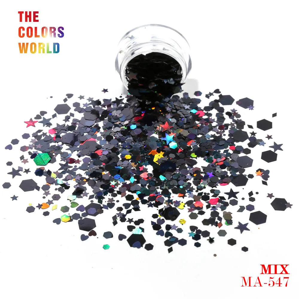 TCT-093 Mix Shape Mix Size Nail Glitter
