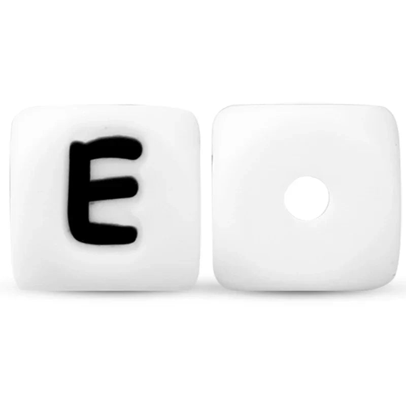 500pc/Lot 12MM Baby Silicone Letters Beads BPA Free