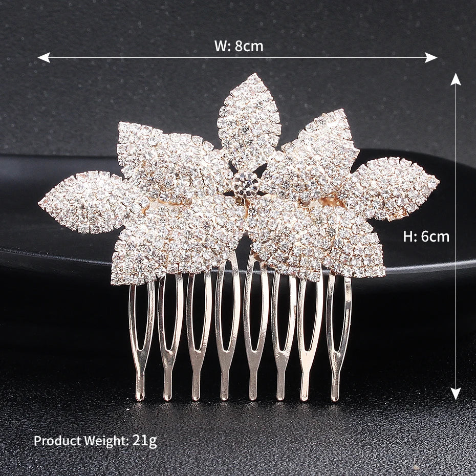 Miallo Full Austrian Crystal Hair Combs Fashion Wedding