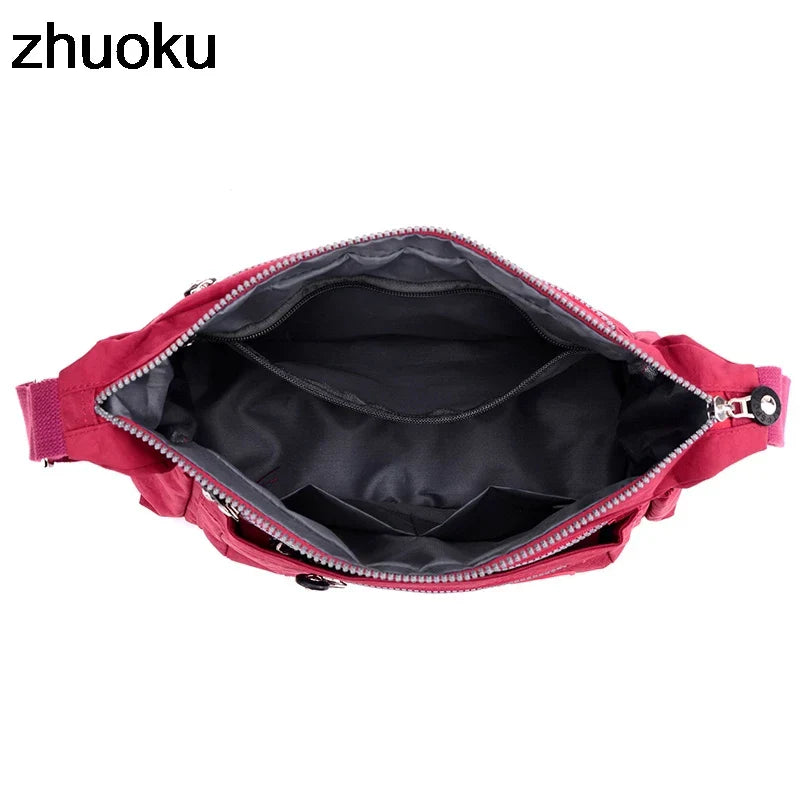 Luxury Women Messenger Bag Waterproof Nylon Shoulder Bags