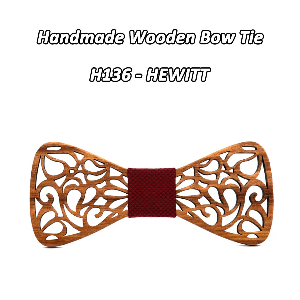 Mahoosive New Floral Wood Bow Ties for Men
