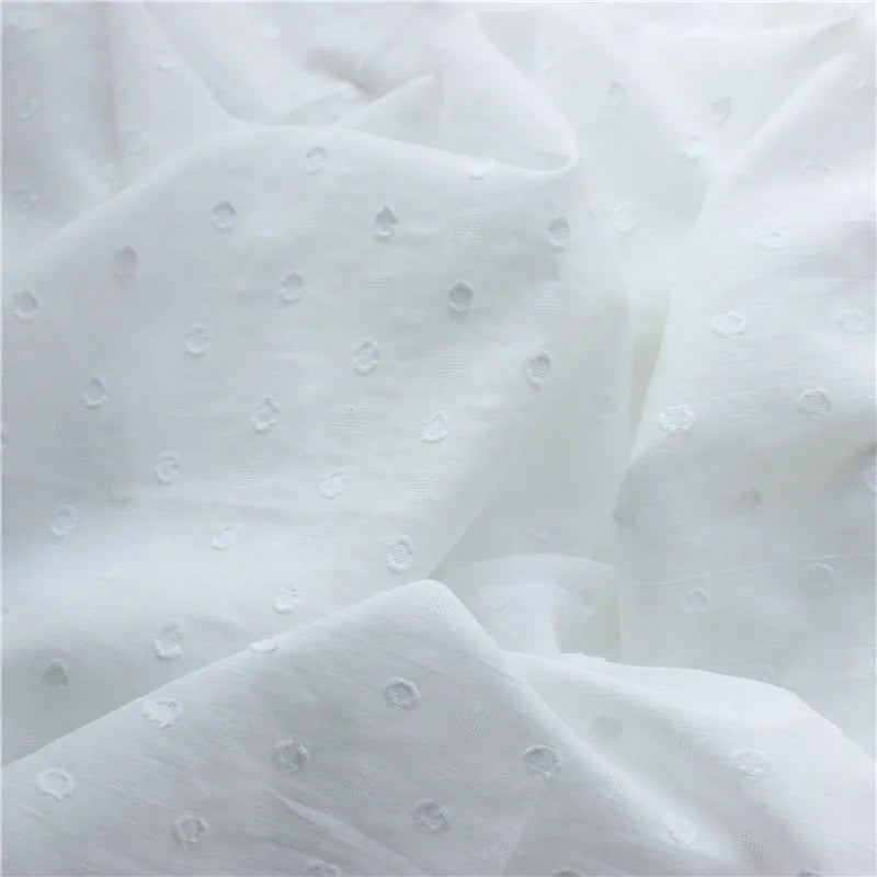 Pure cotton jacquard fabric for woman shirt dress