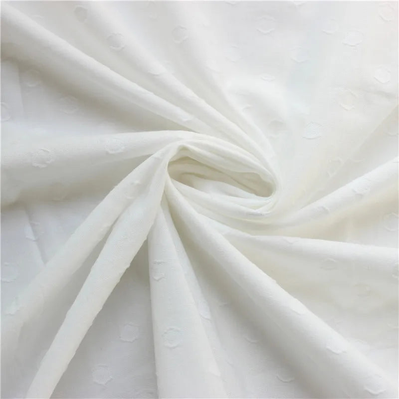Pure cotton jacquard fabric for woman shirt dress