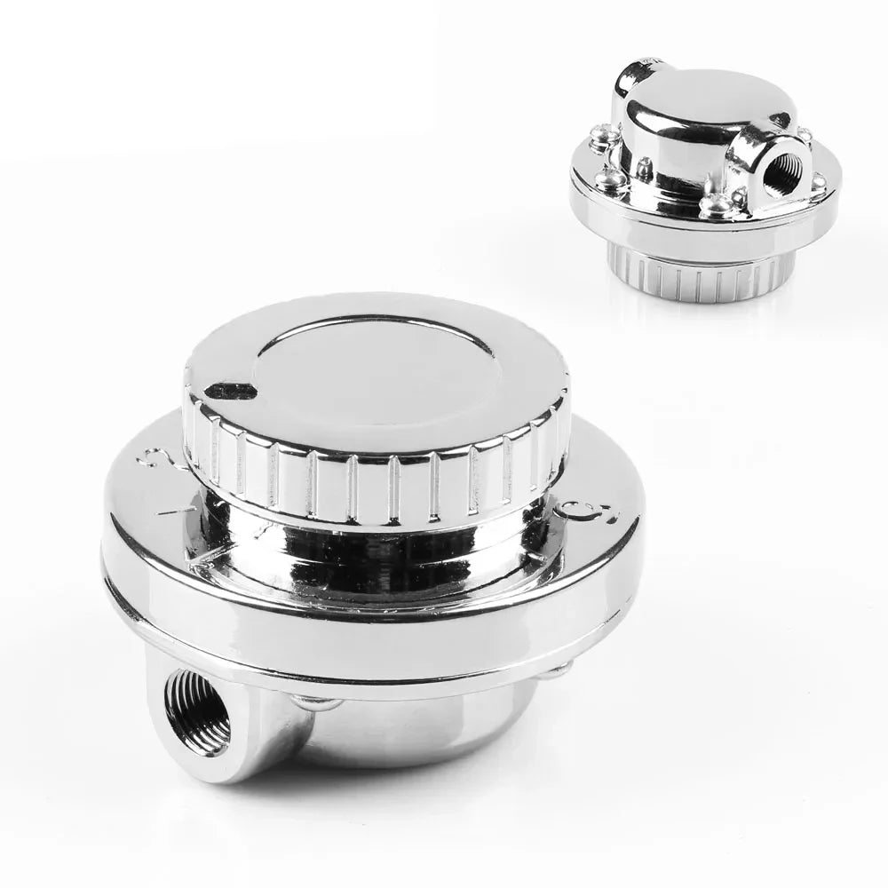 Silver 8mm & 10mm Manual Adjustable Fuel Pressure